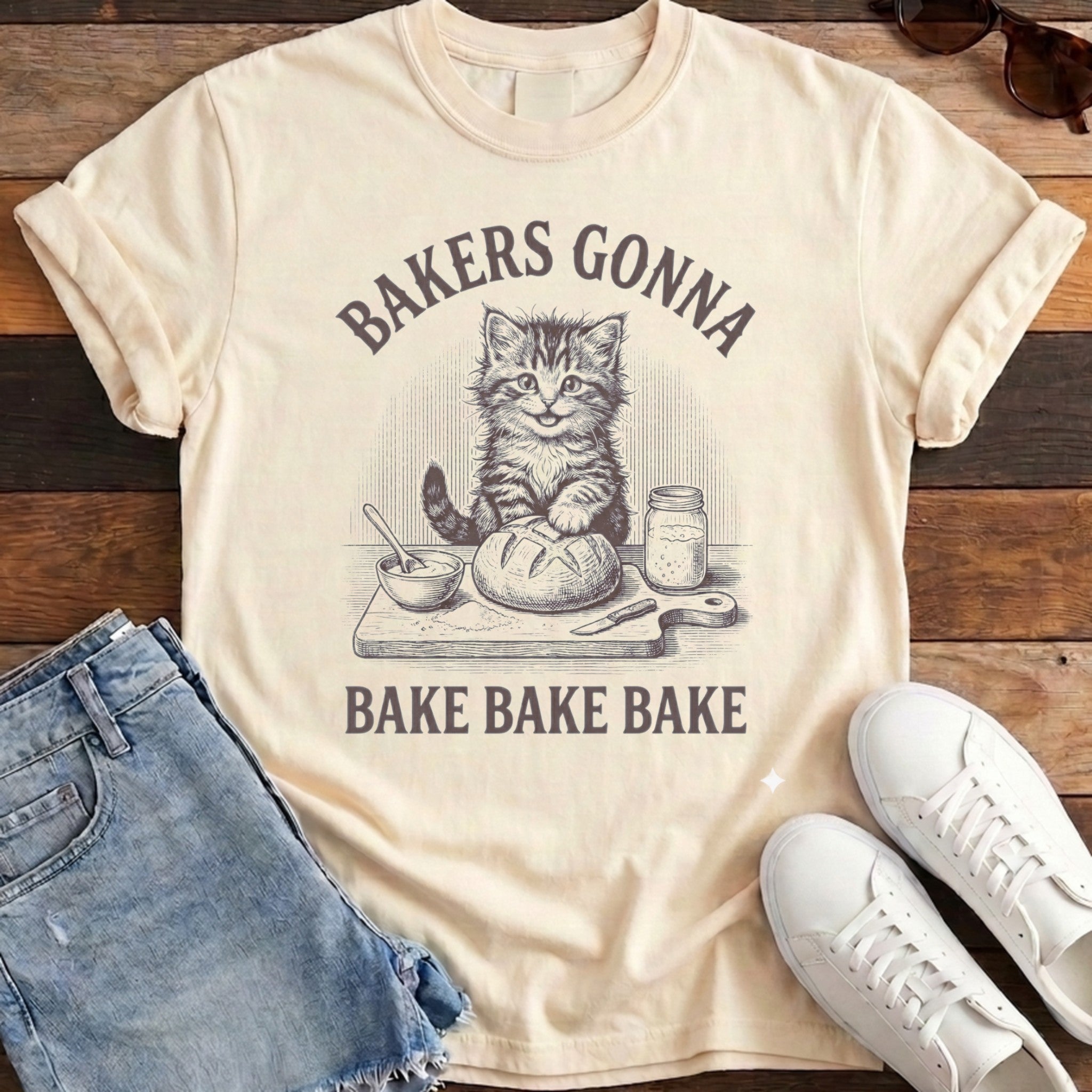 Bakers Gonna Bake Tee - Ivory