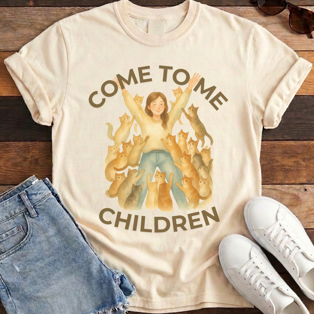 My Children Cat Tee - Ivory
