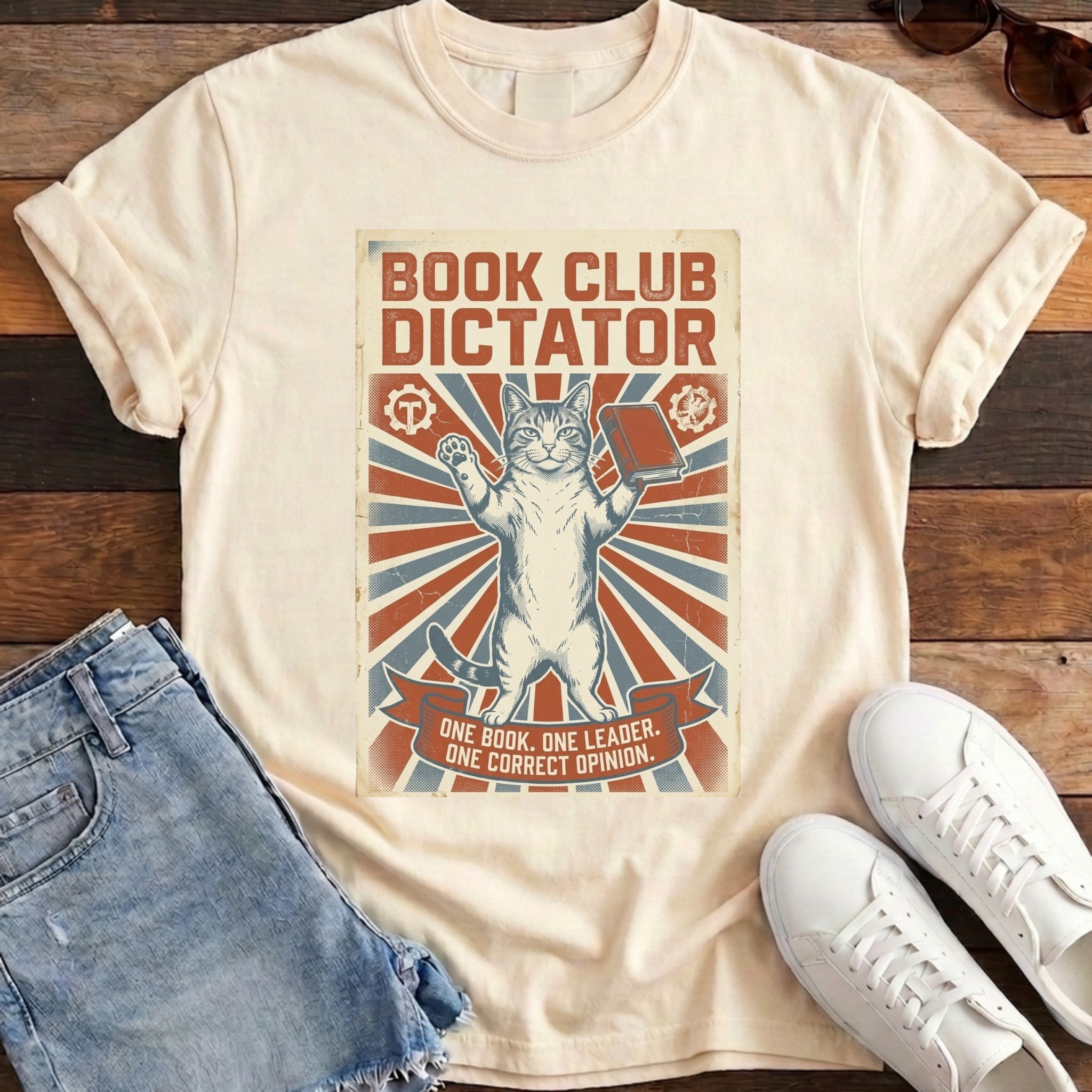 Book Club Dictator Tee - Ivory