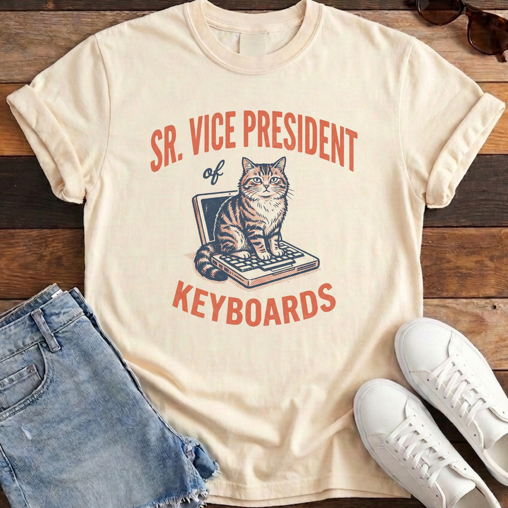 SR VP of Keyboards Tee - Ivory