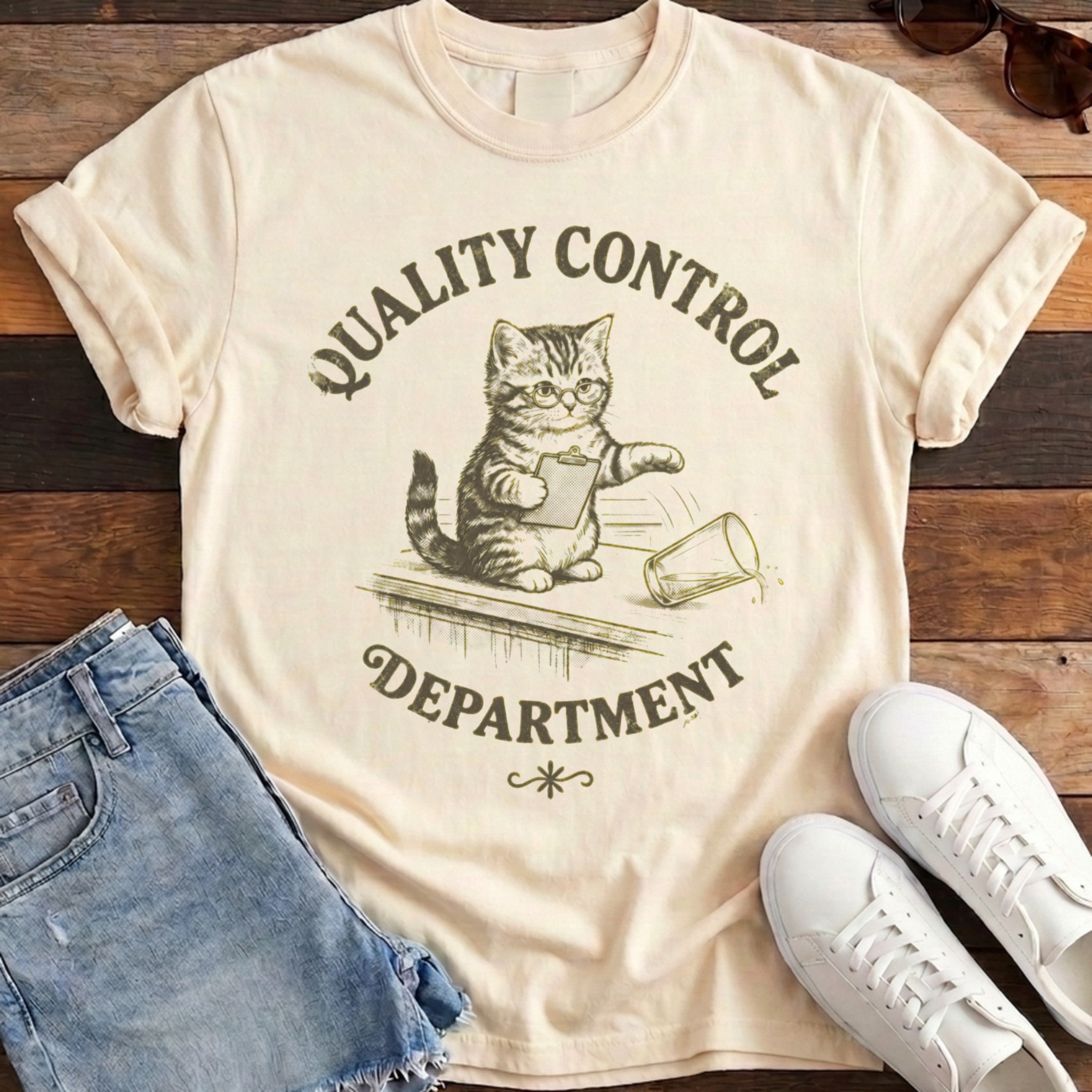 Quality Control Tee - Ivory