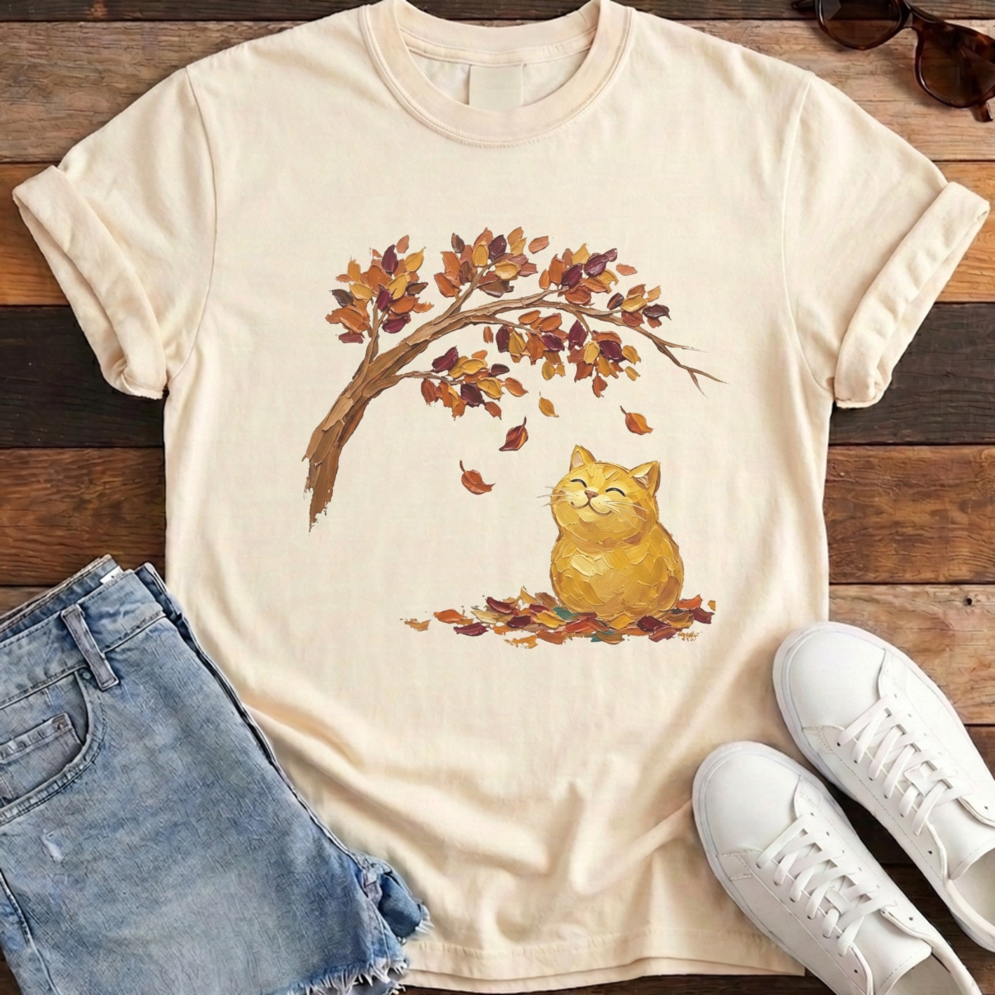 Leaf Life Cat Tee