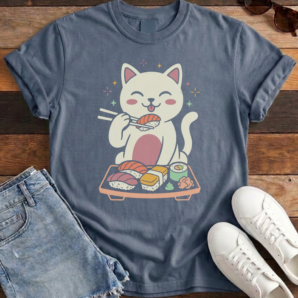 Cat Sushi Platter Tee