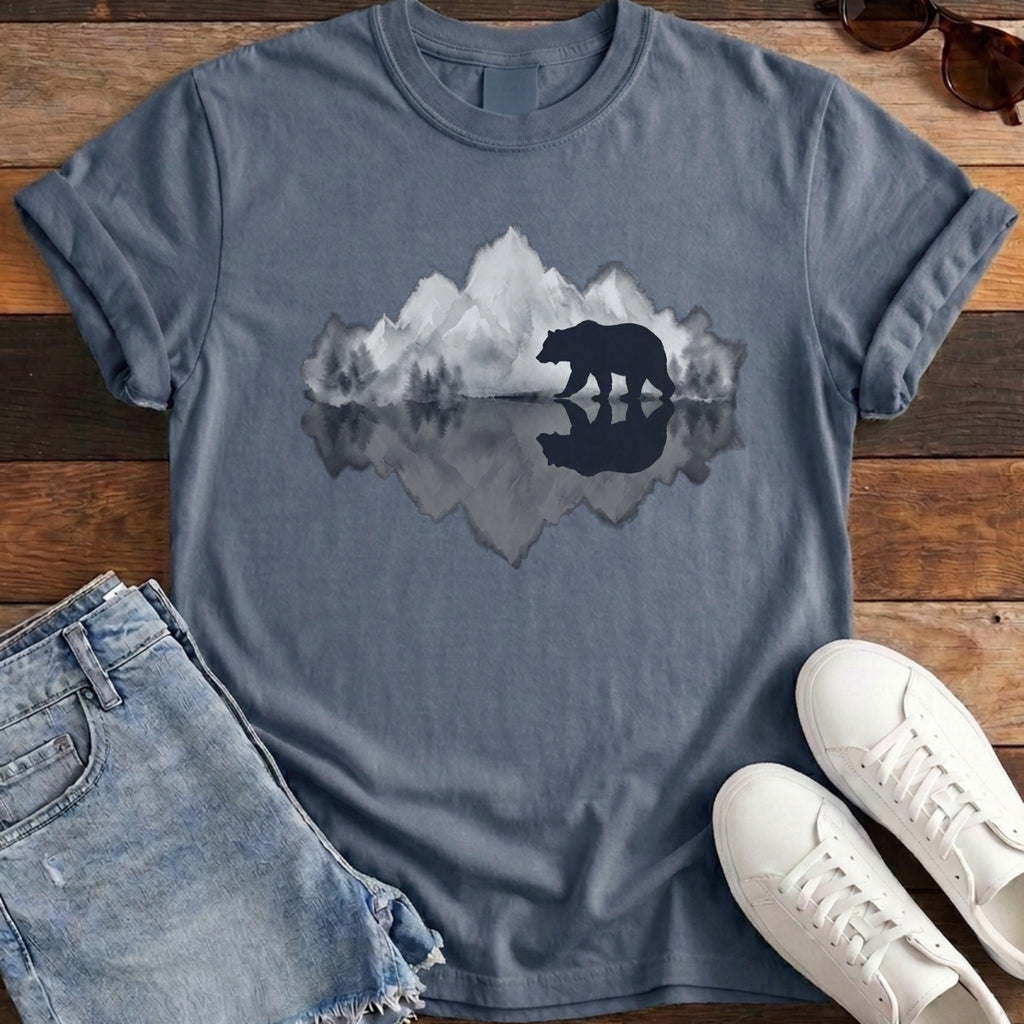 Bear Reflection Tee - Midnight