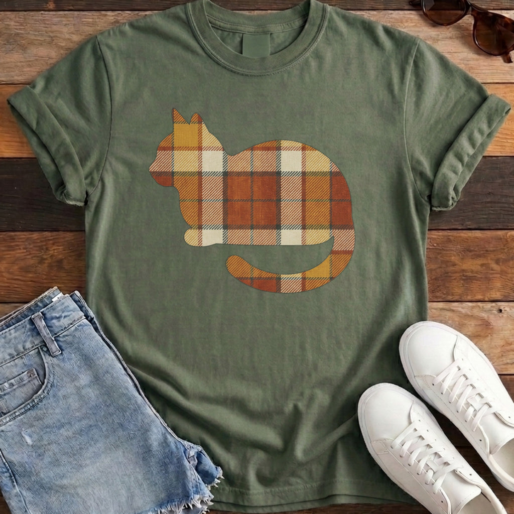 Flannel Cat Tee