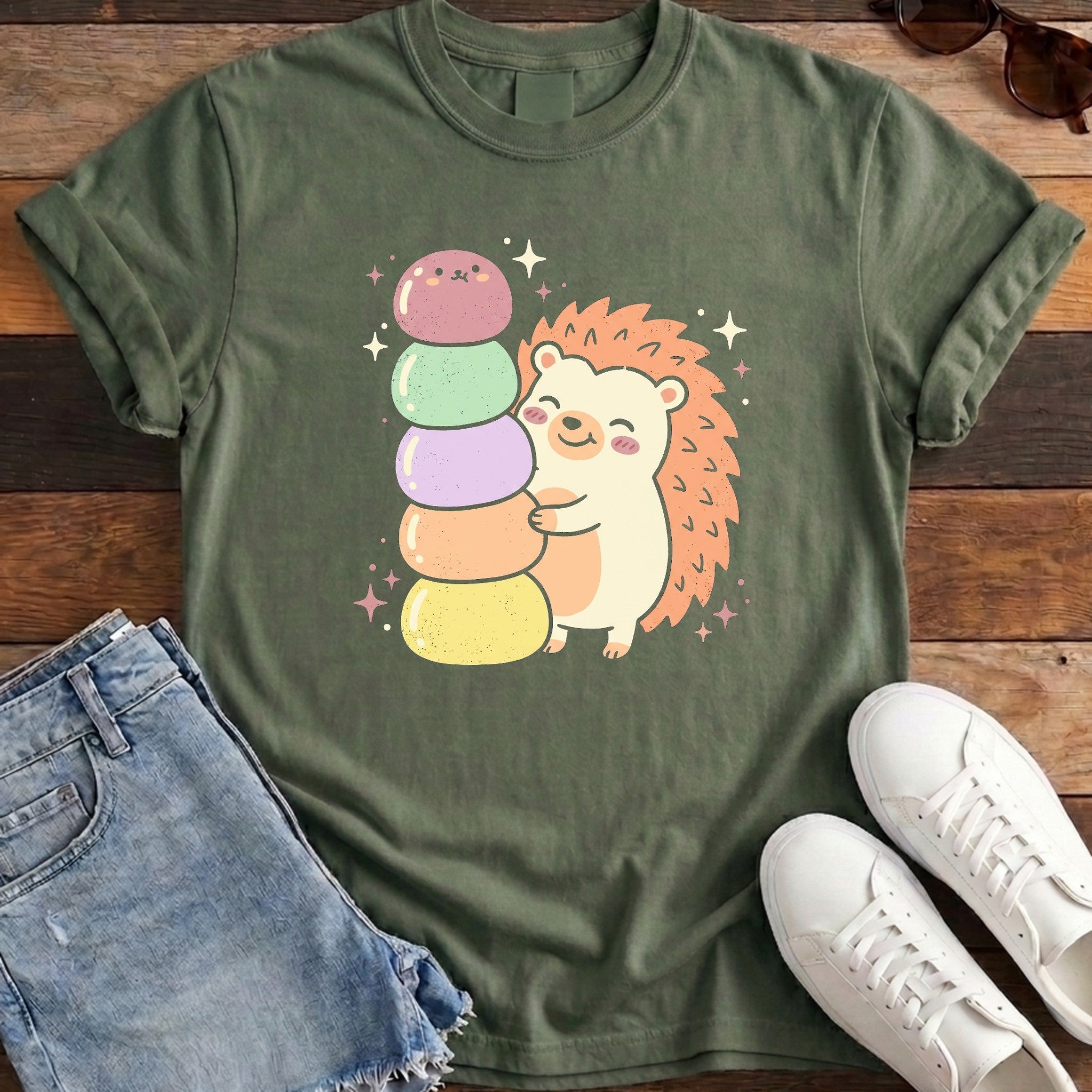 Mochi Stack Hedgehog Tee