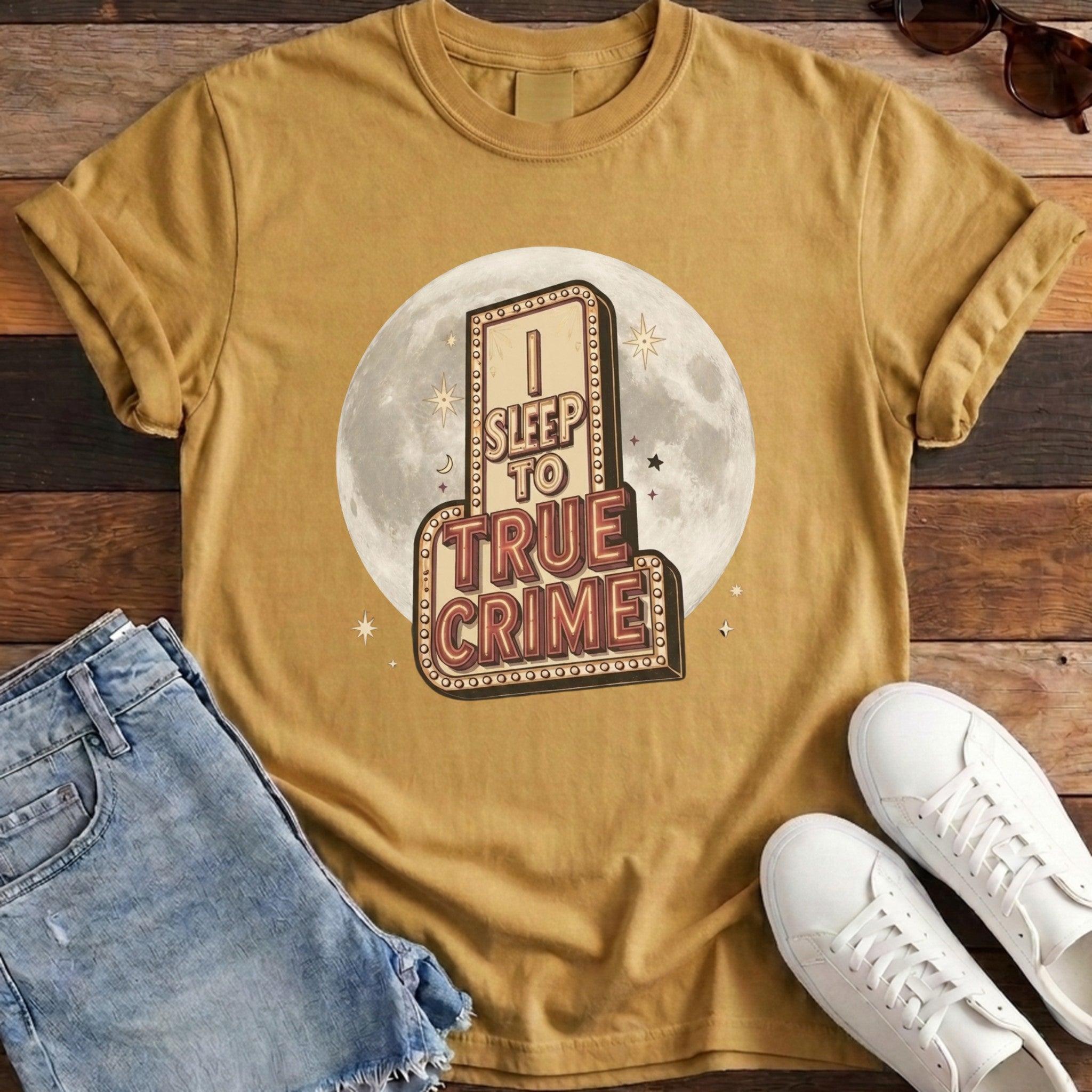 I Sleep To True Crime Tee