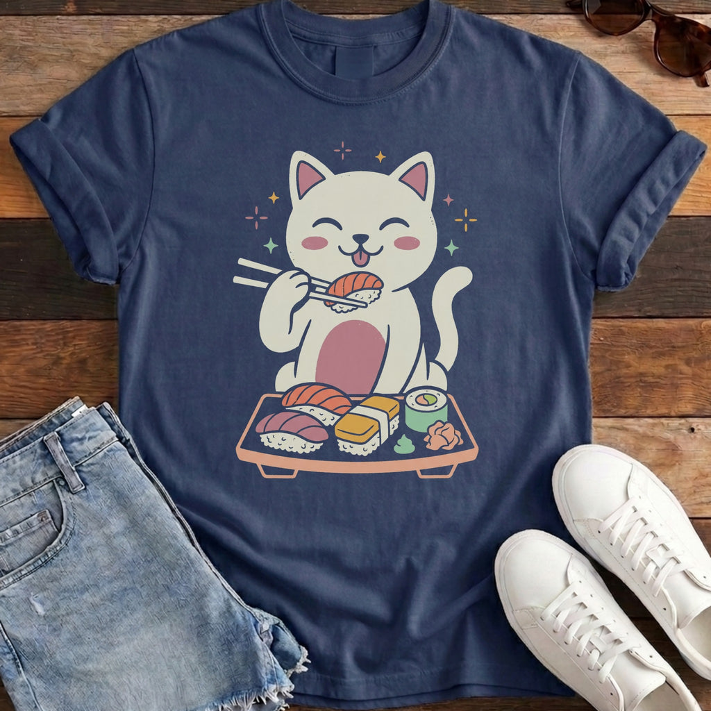Cat Sushi Platter Tee