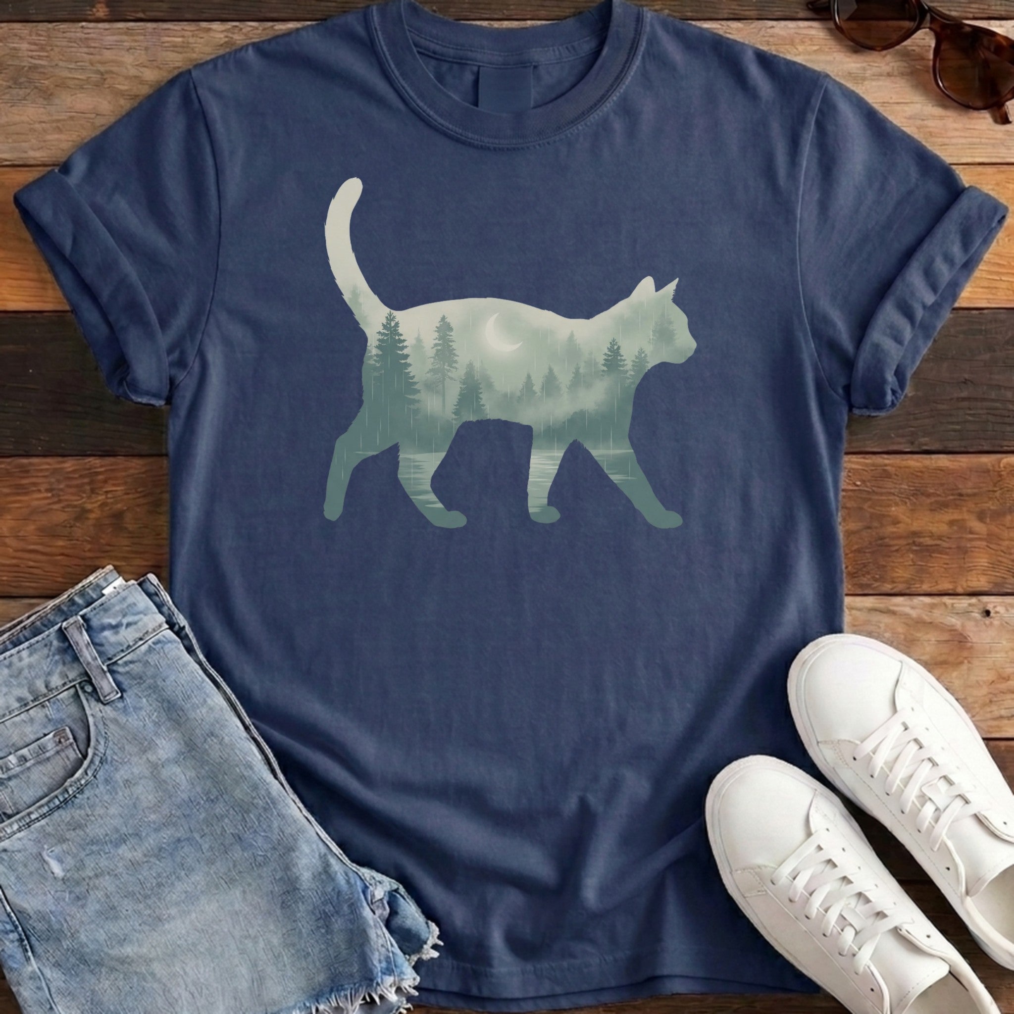 Evergreen Cat Tee
