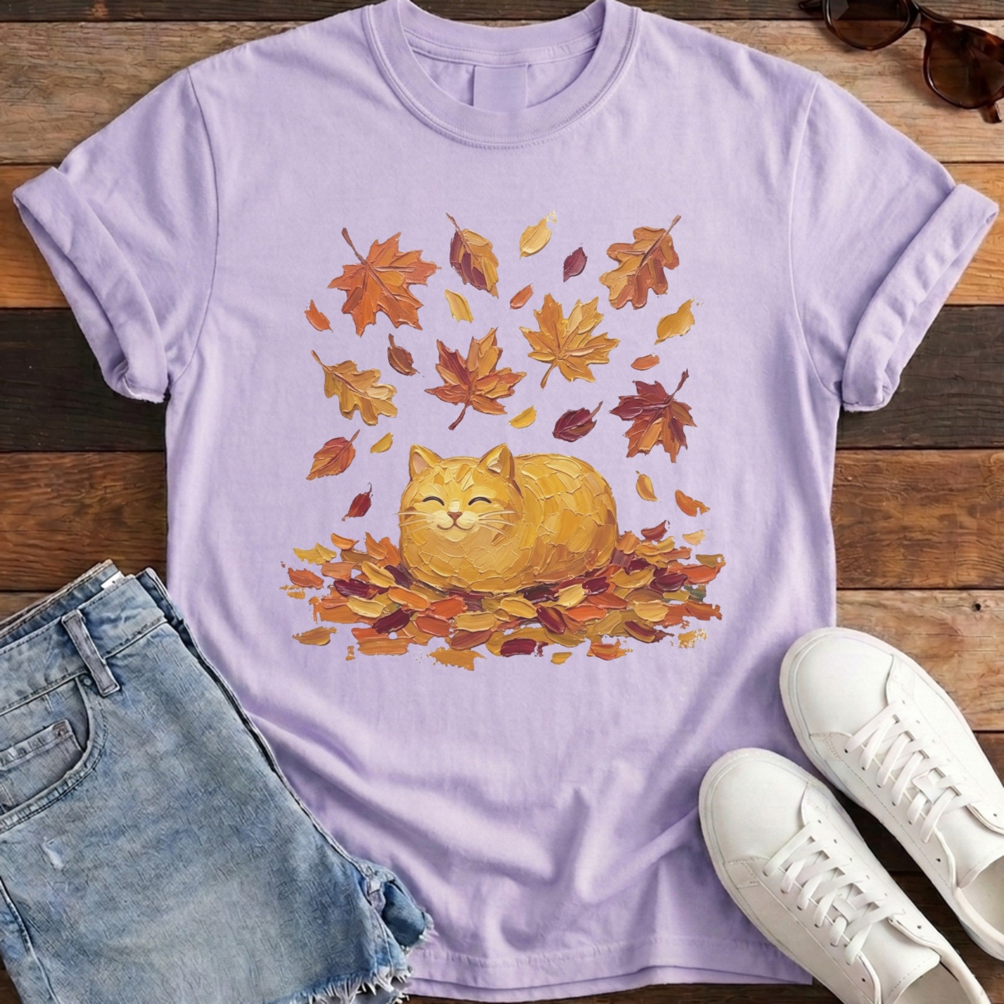 Autumn Loaf Cat Tee