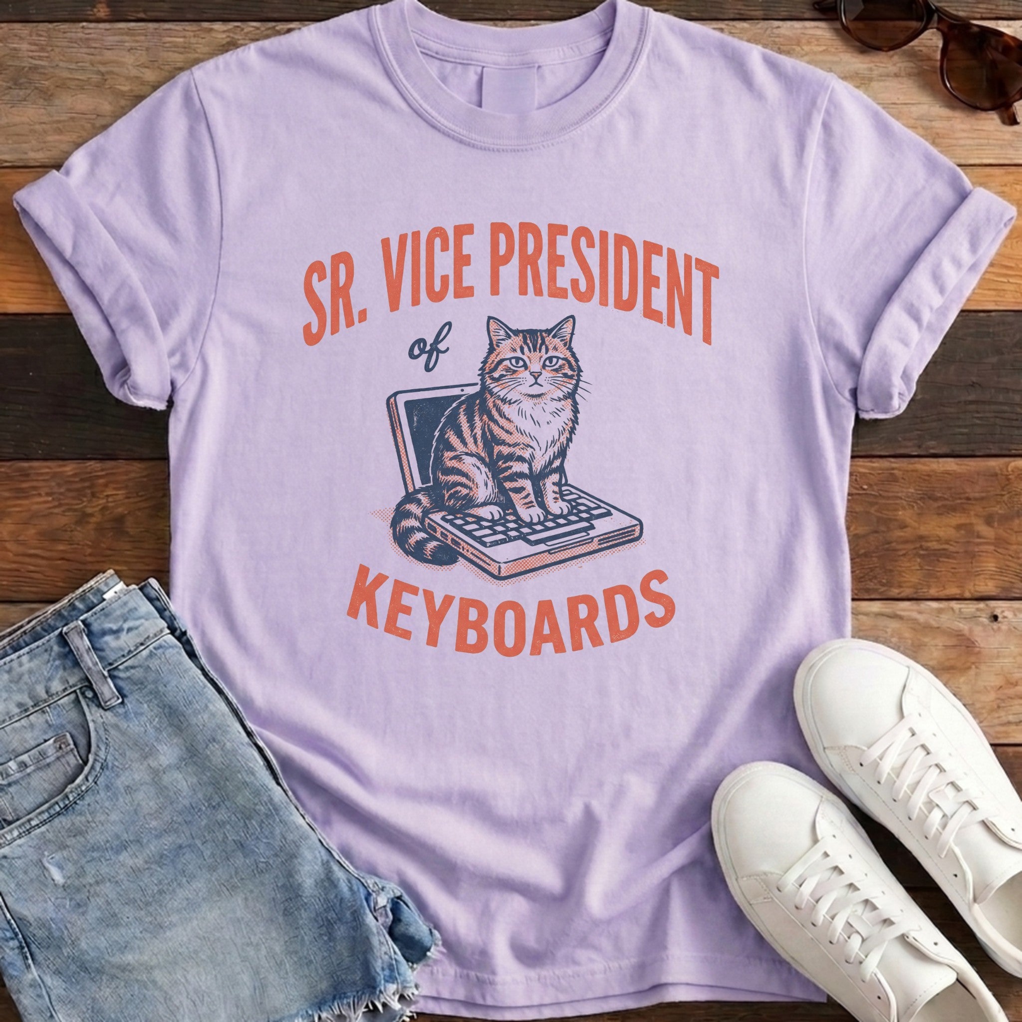 SR VP of Keyboards Tee - Orchid