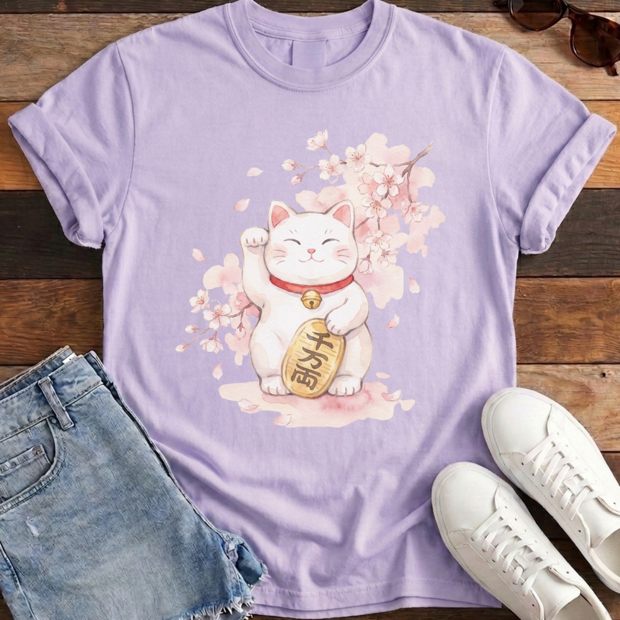 Maneki Watercolor Tee - Orchid
