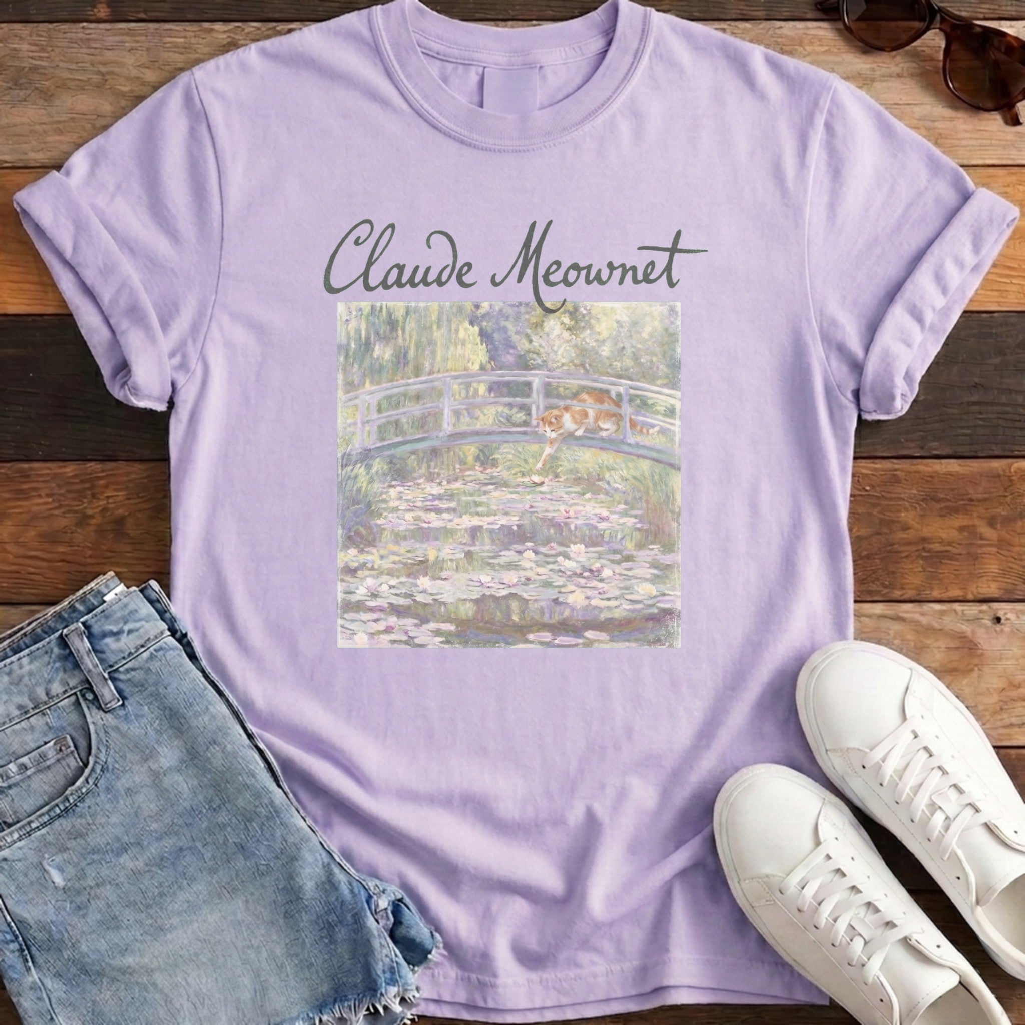 Claude Meownet Tee - Orchid