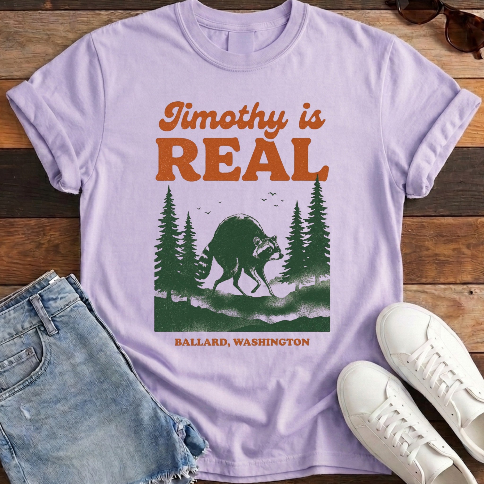 Jimothy Is Real Tee - Orchid
