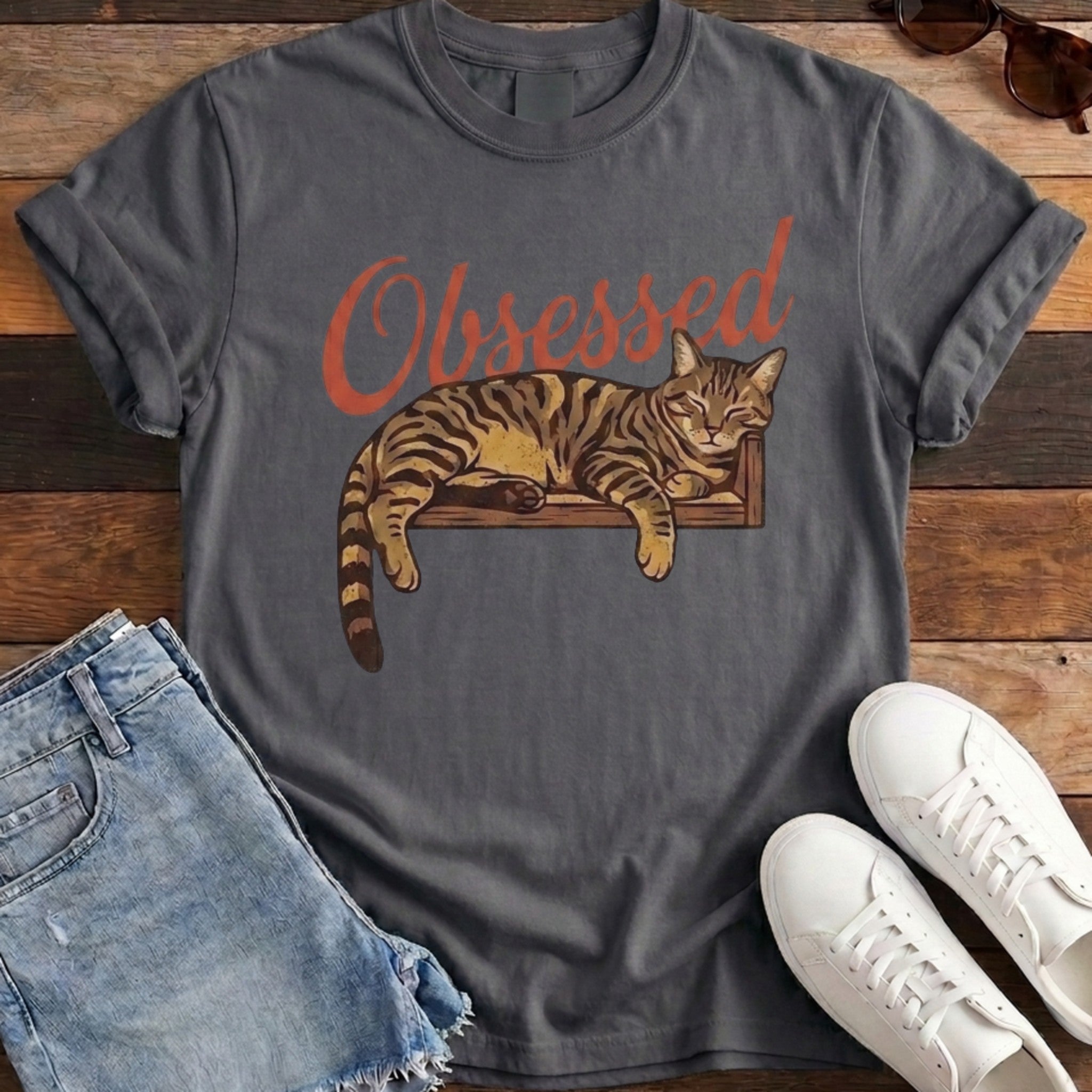 Obsessed Cat Tee