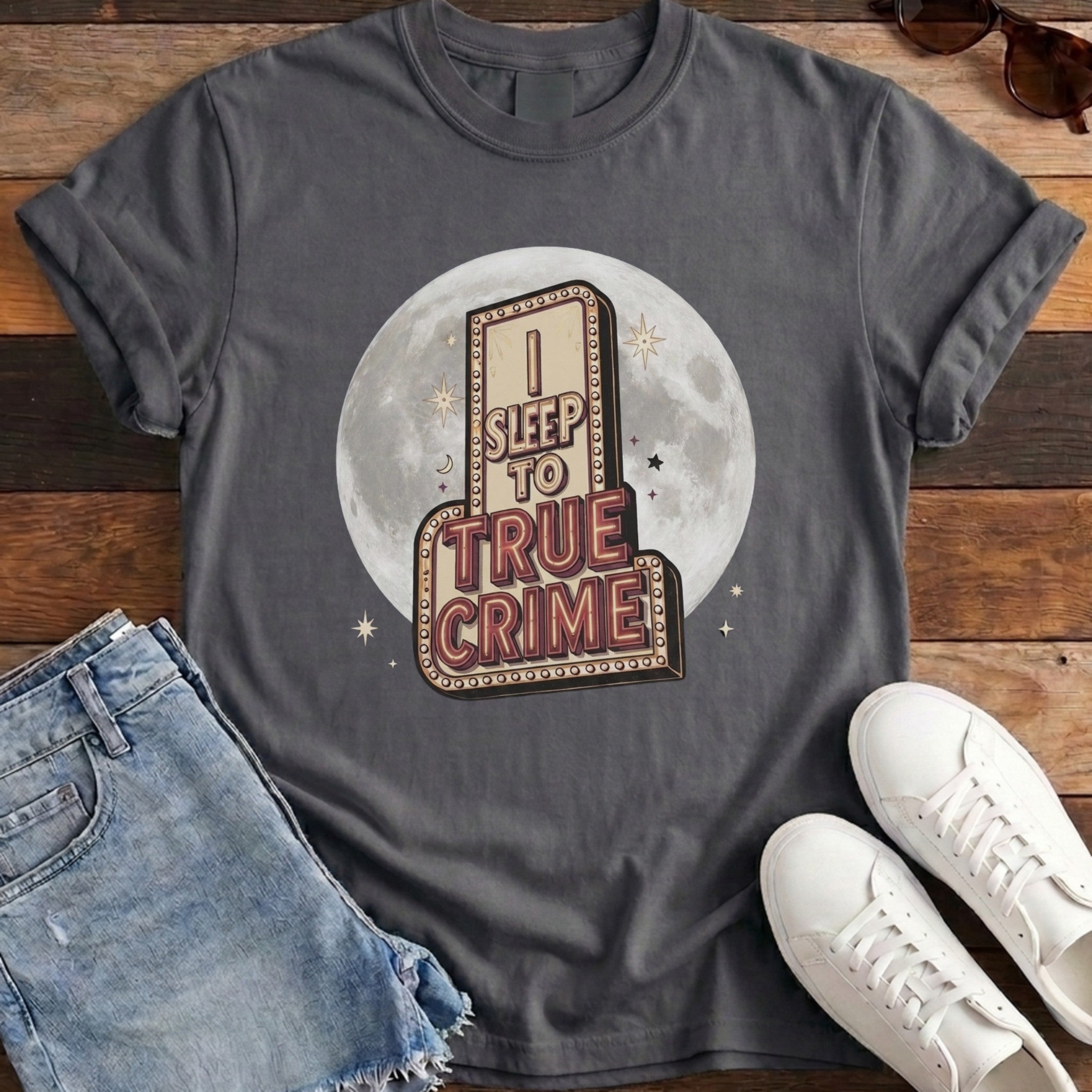 I Sleep To True Crime Tee