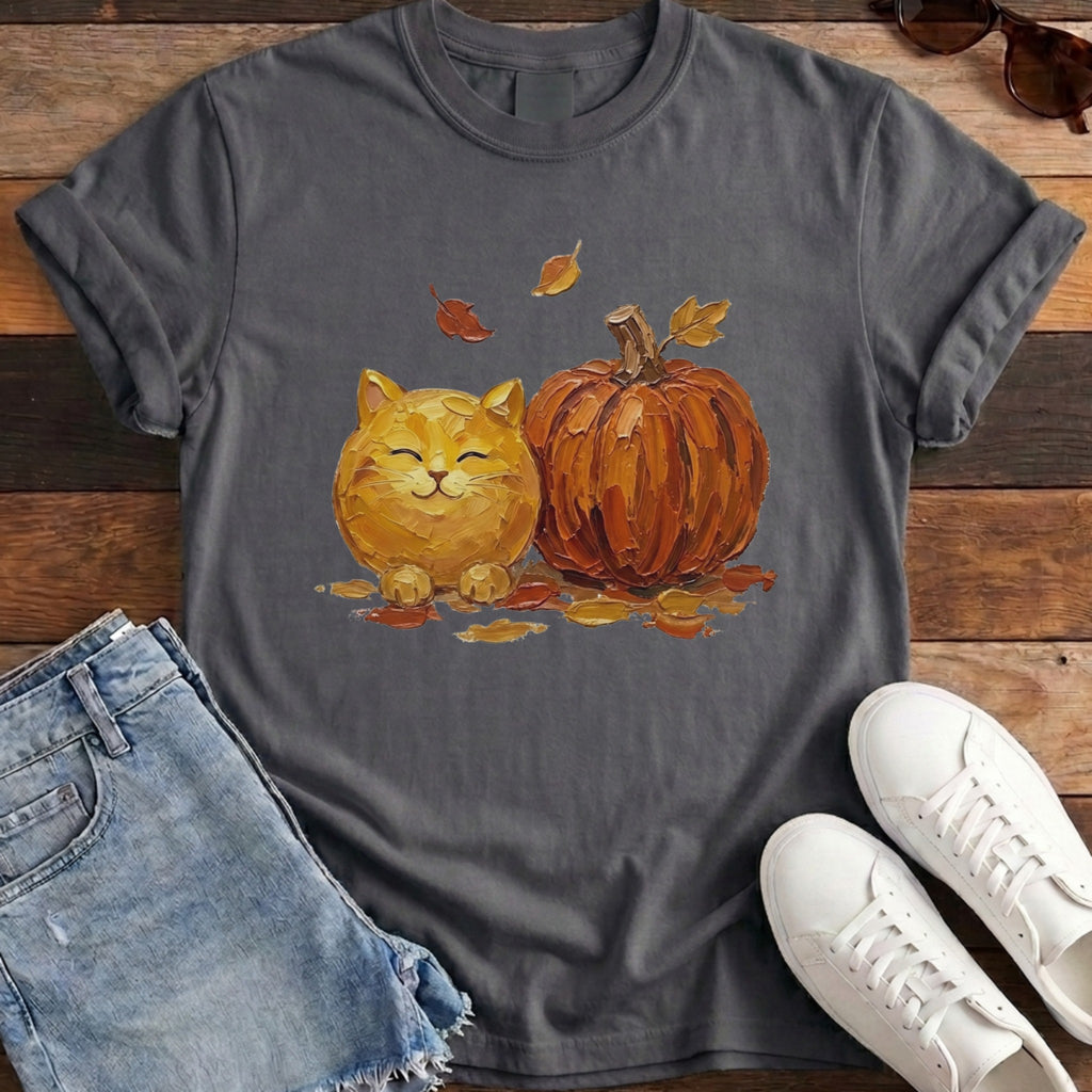 Pumpkin Friend Cat Tee