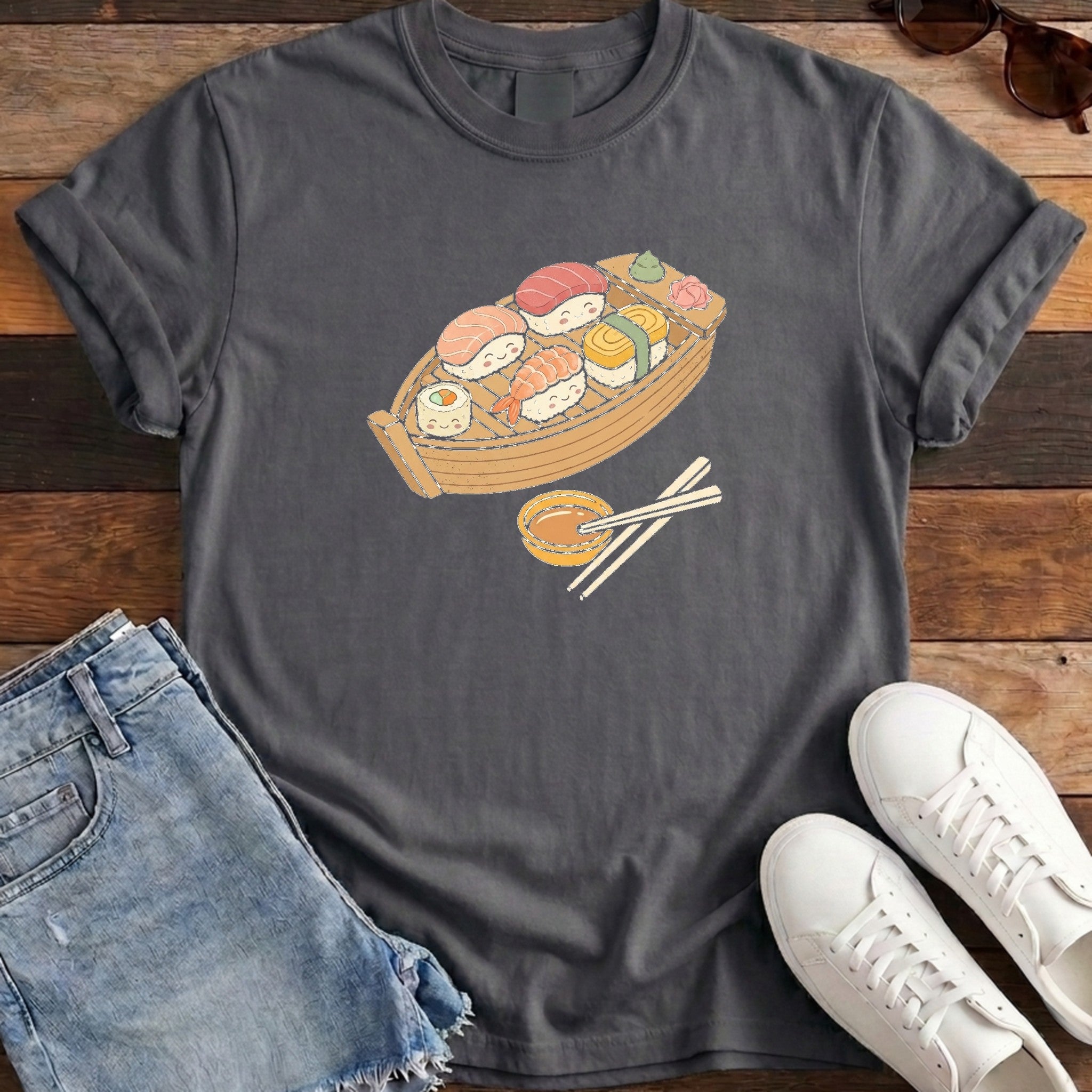 Sushi Boat Crew Tee