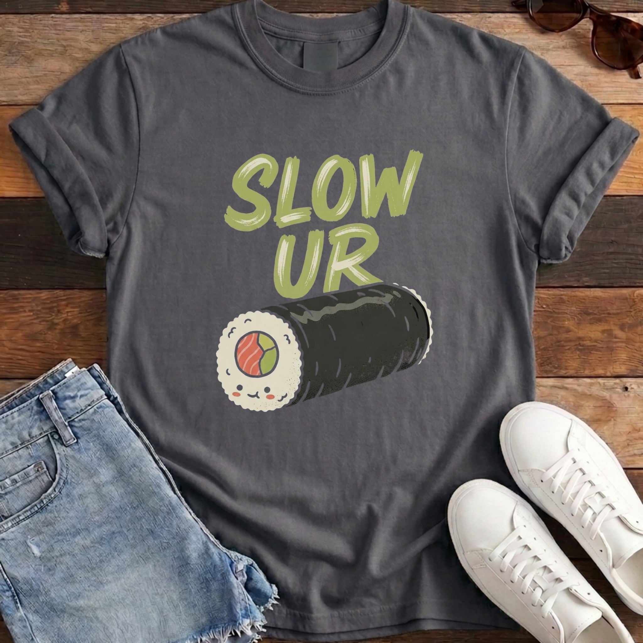 Slow Ur Roll Tee - Pepper