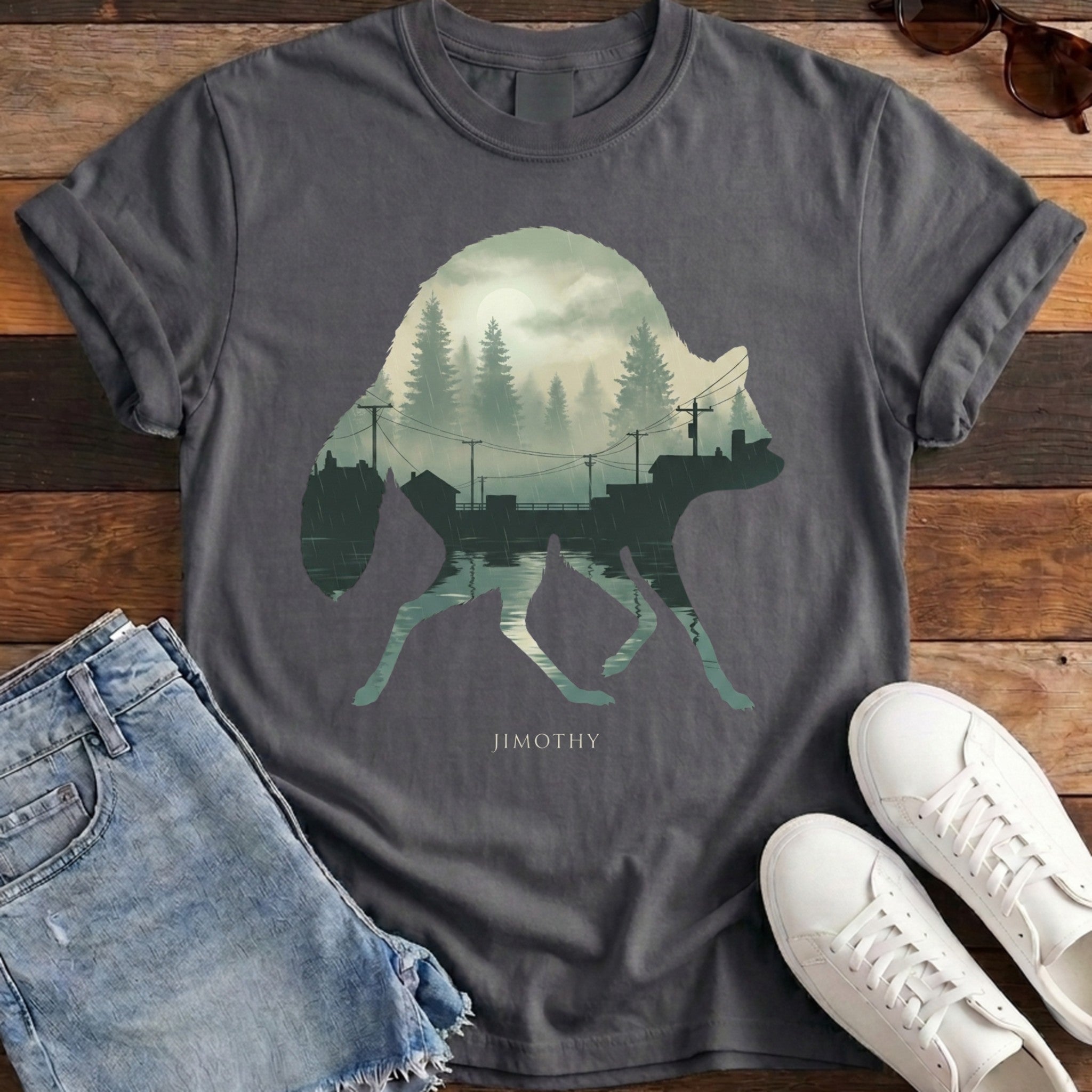 Jimothy Silhouette Tee - Pepper