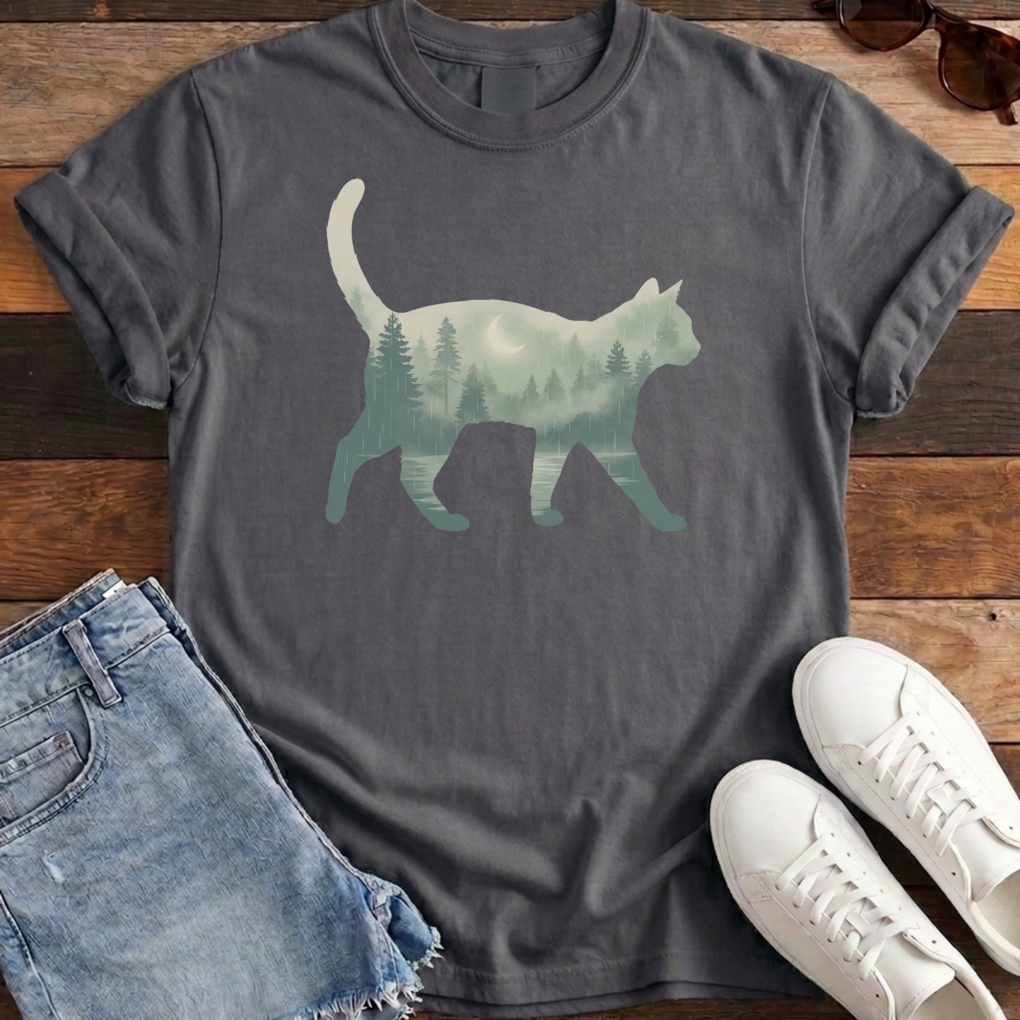 Evergreen Cat Tee