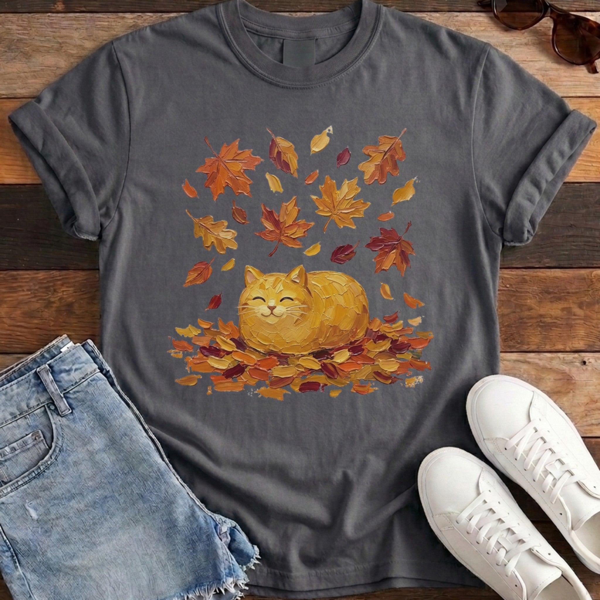 Autumn Loaf Cat Tee