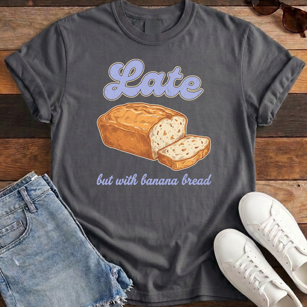 Late Banana Bread Tee - Pepper