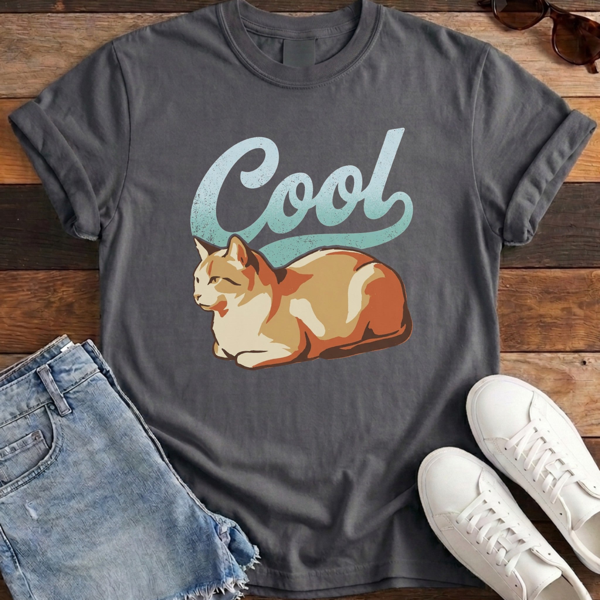 Cool Cat Tee - Pepper