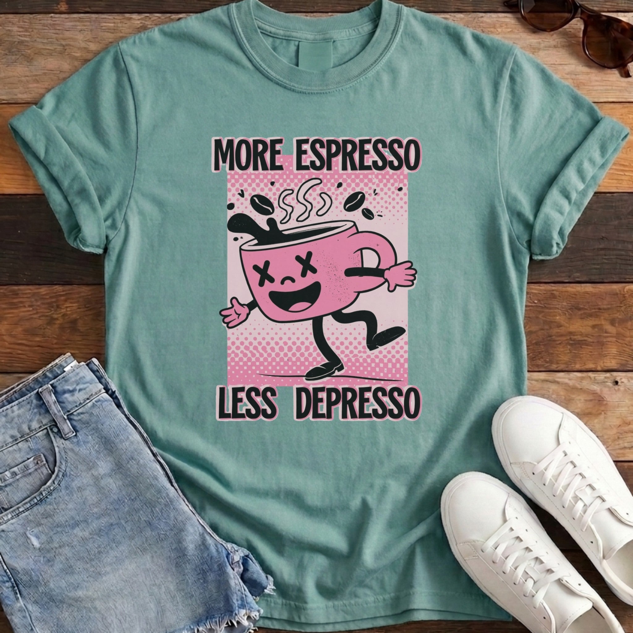 More Espresso Less Depresso Tee
