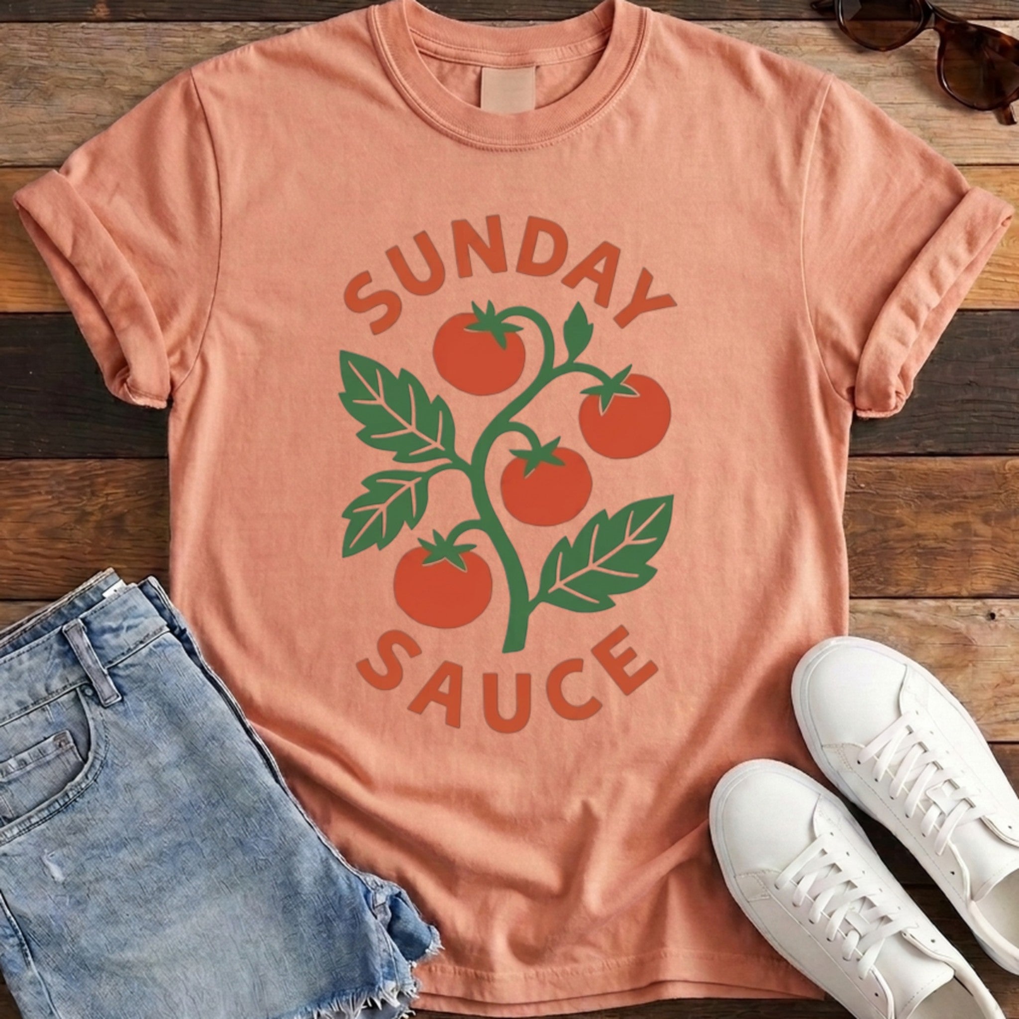 Sunday Sauce Tee - Terracotta