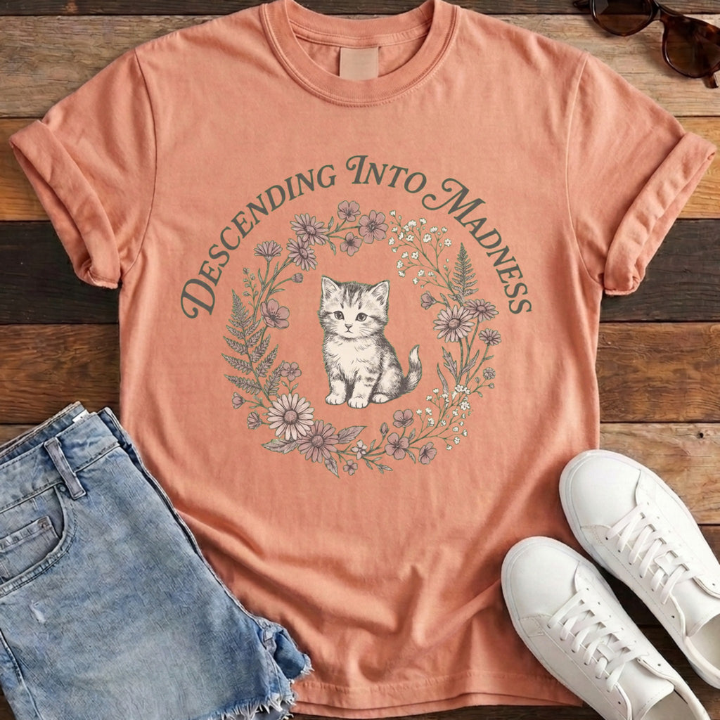 Descending Into Madness Tee - Terracotta