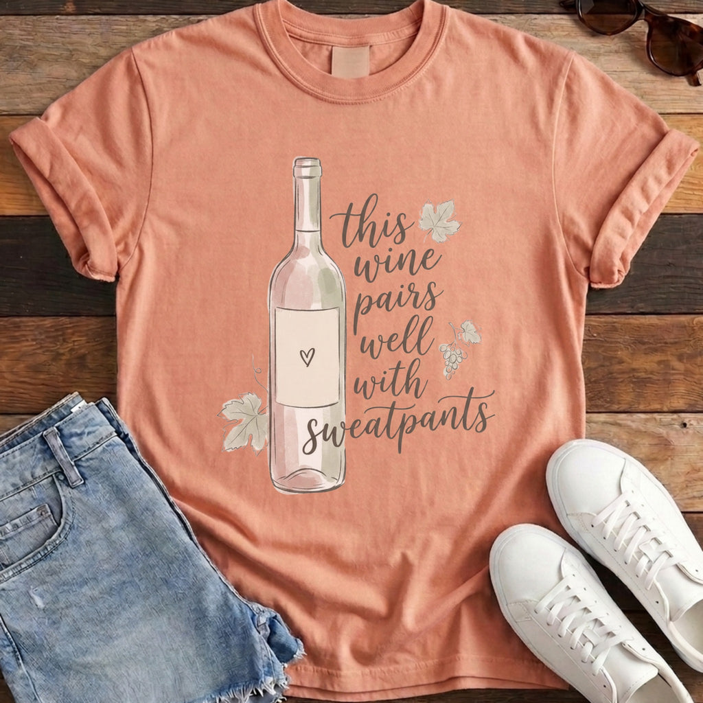 Pairs With Sweatpants Tee - Terracotta
