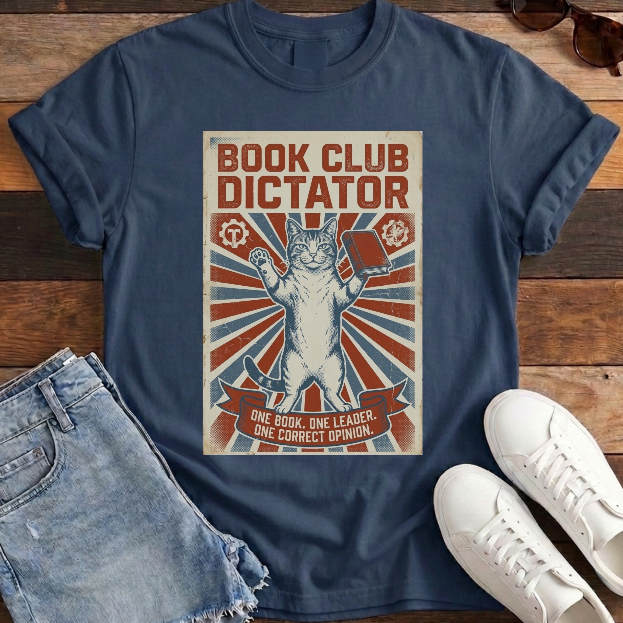 Book Club Dictator Tee - True Navy