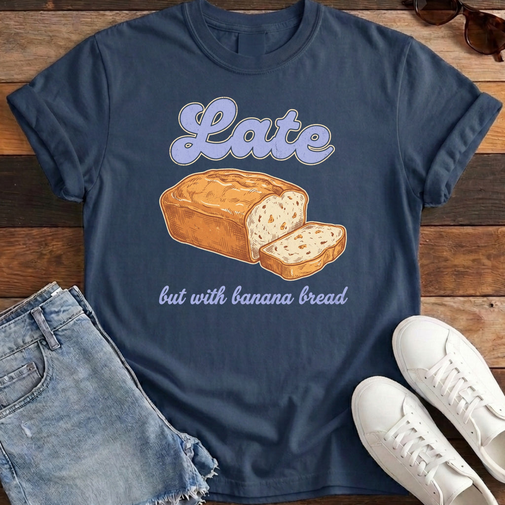 Late Banana Bread Tee - True Navy
