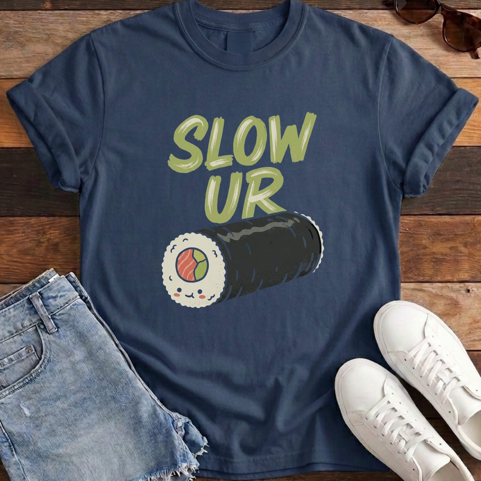 Slow Ur Roll Tee - True Navy