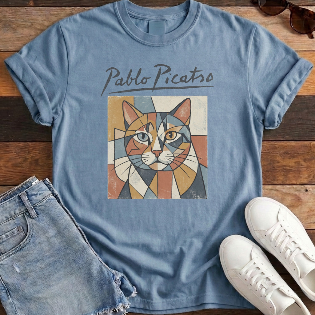 Pablo Picatso Tee - Washed Denim