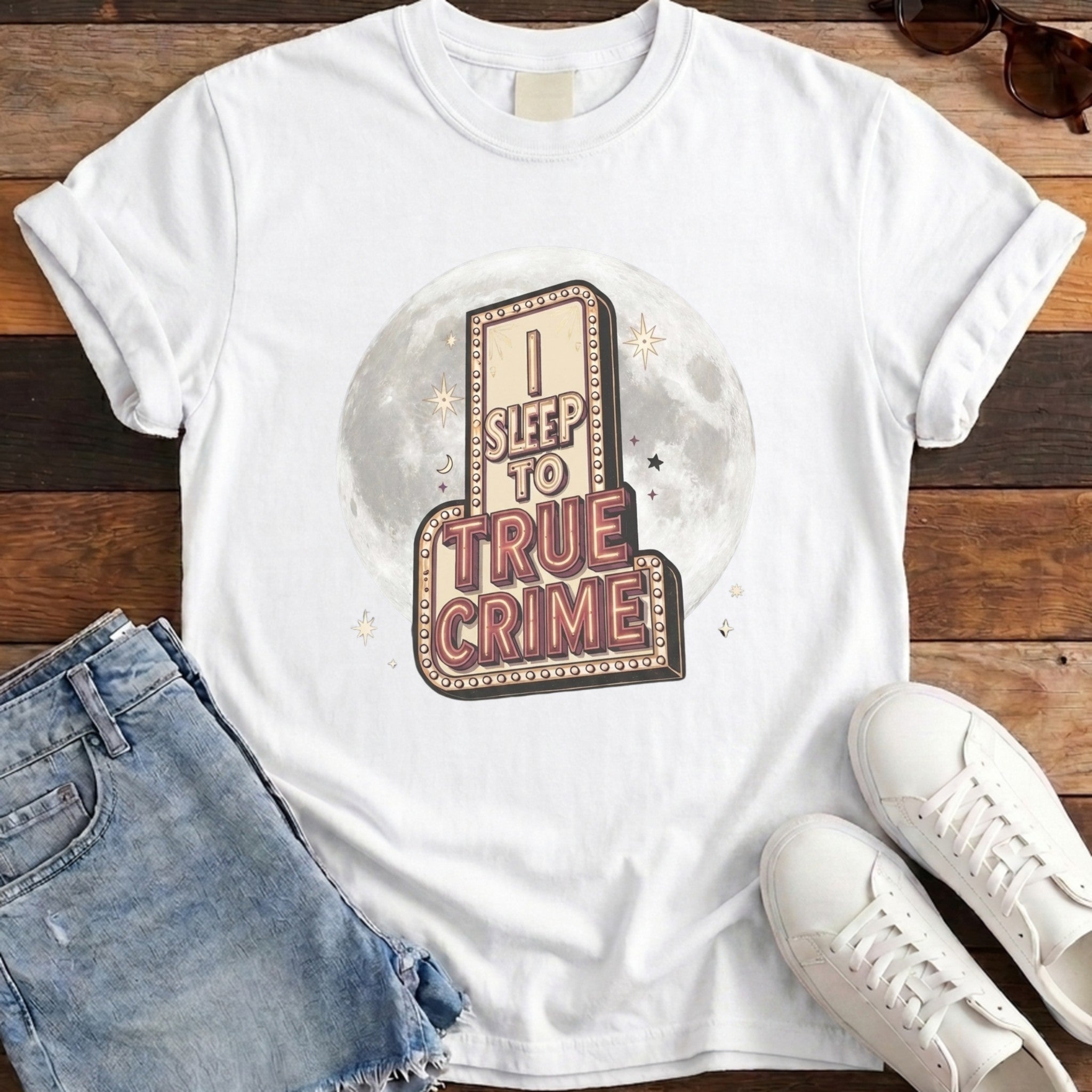 I Sleep To True Crime Tee