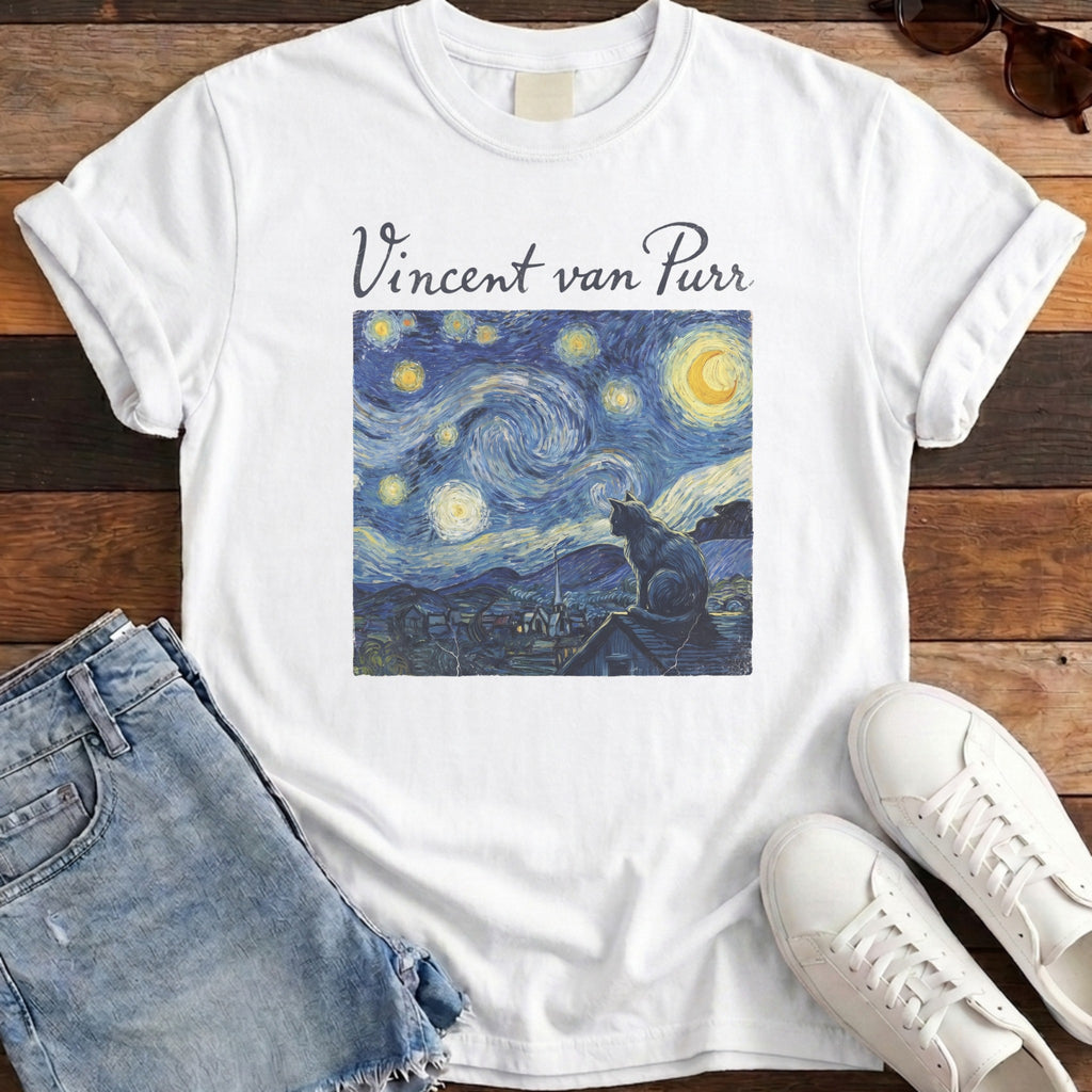 Vincent van Purr Tee - White