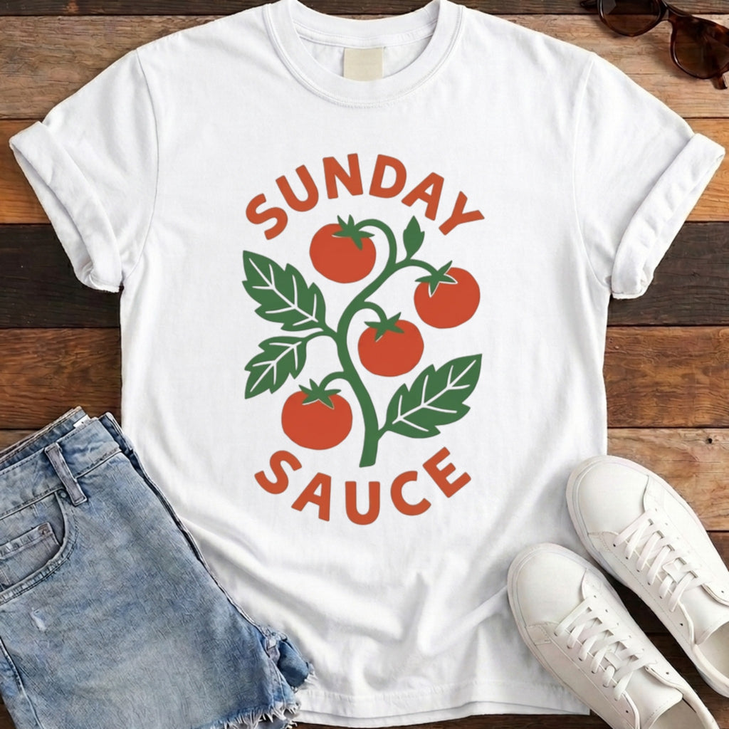 Sunday Sauce Tee - White
