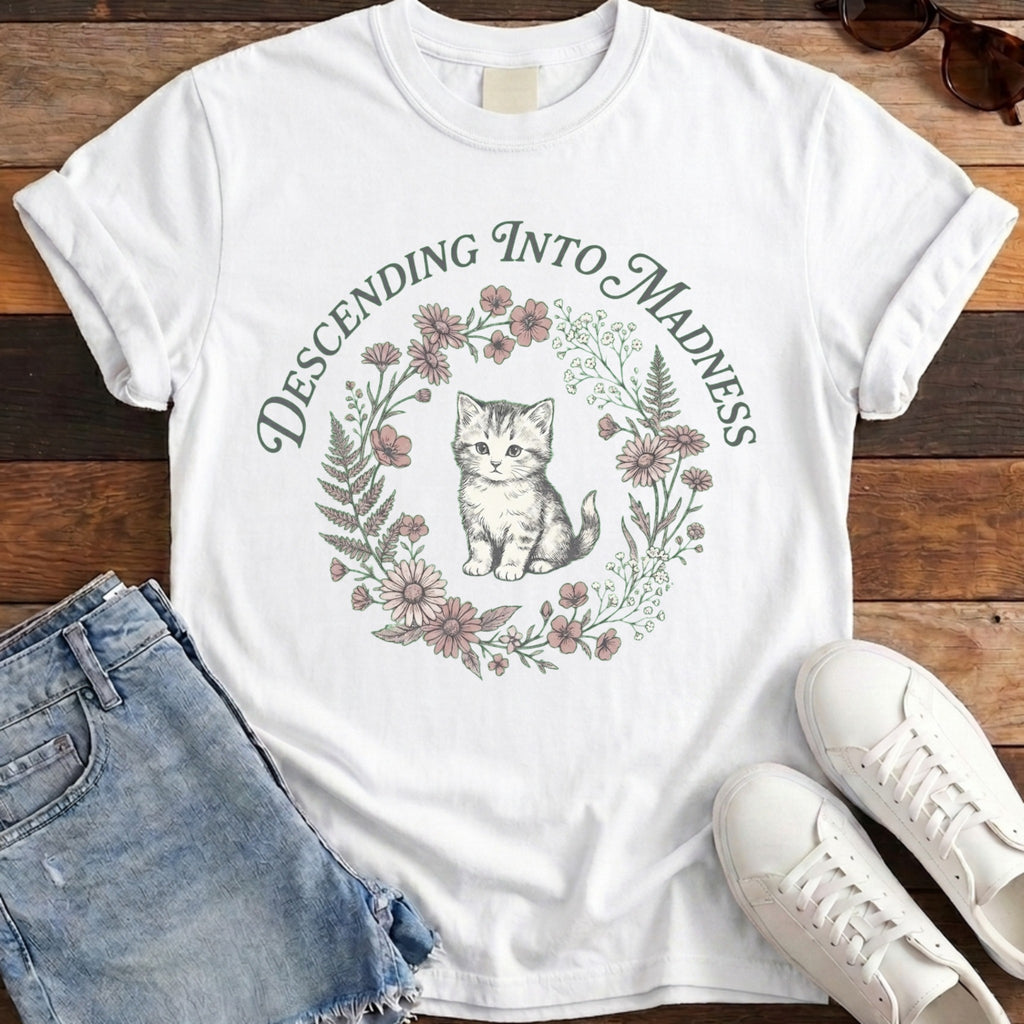 Descending Into Madness Tee - White