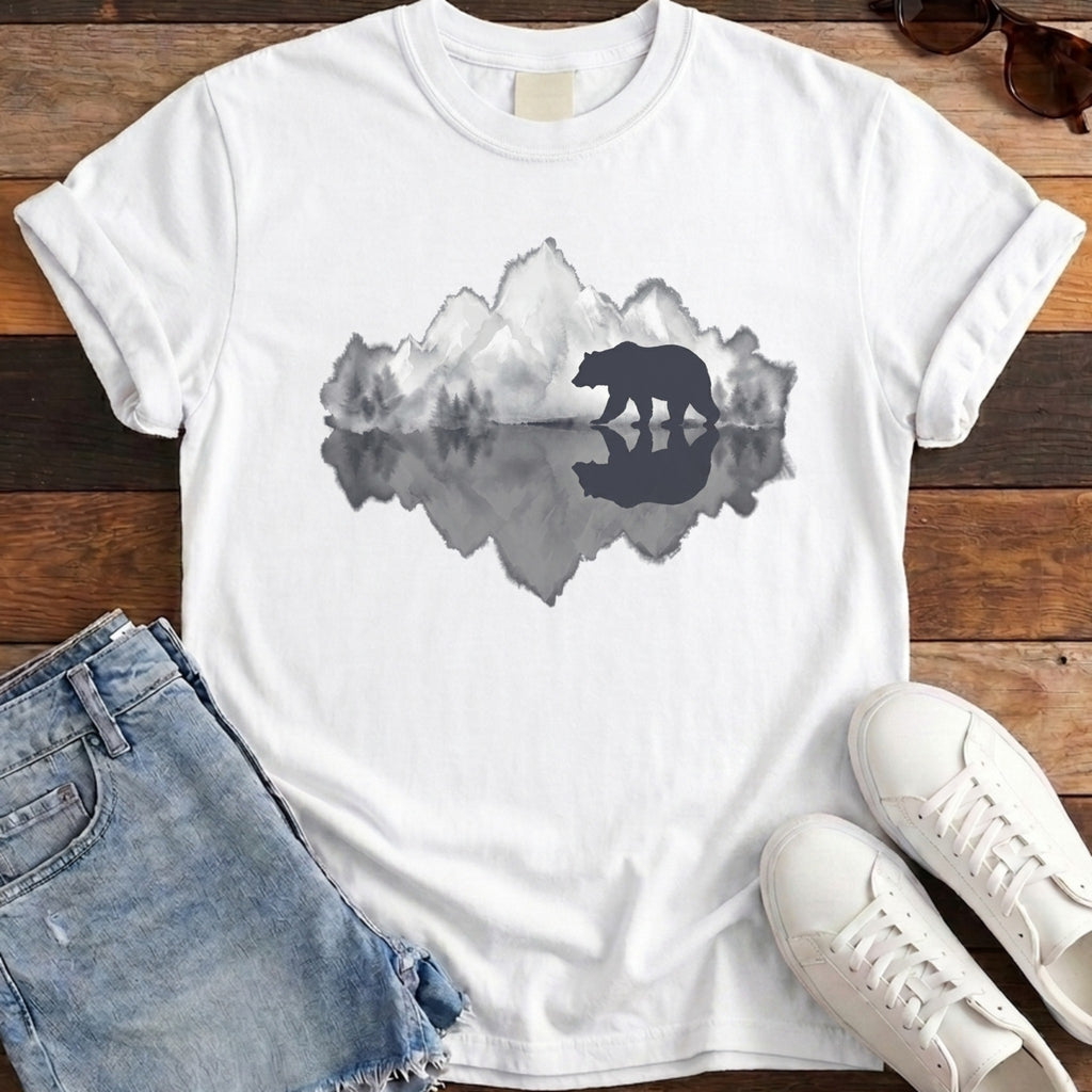 Bear Reflection Tee - White