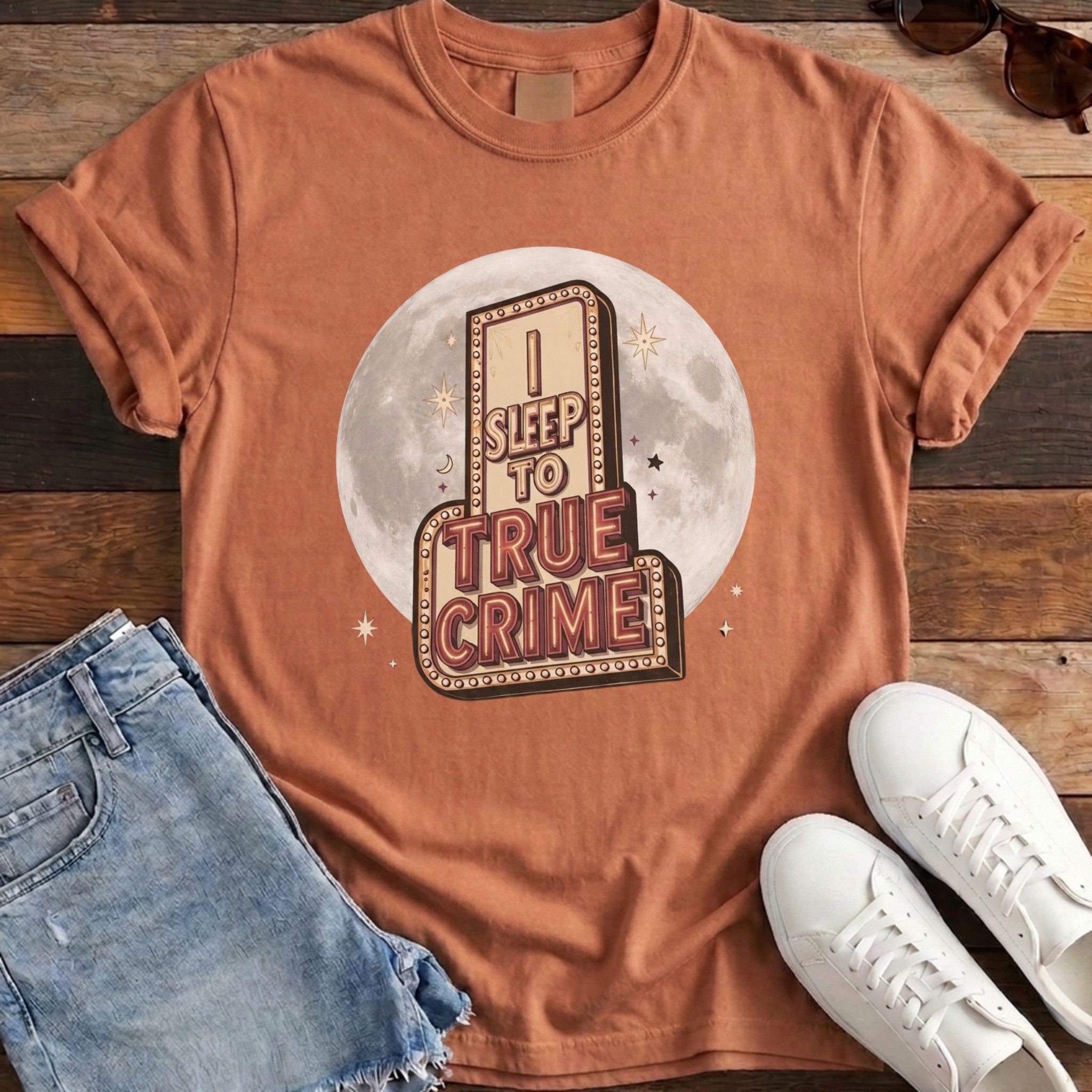 I Sleep To True Crime Tee