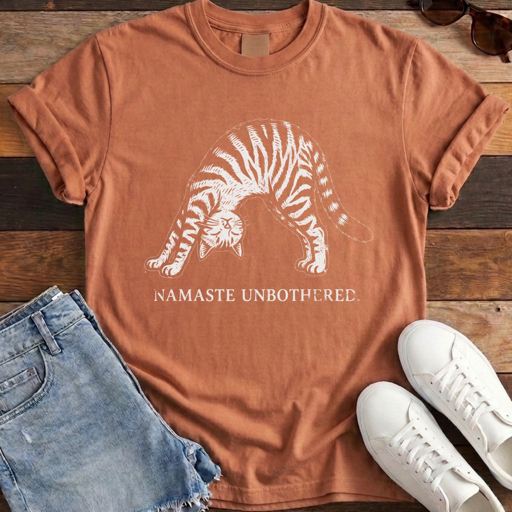 Namaste Unbothered Tee - Yam