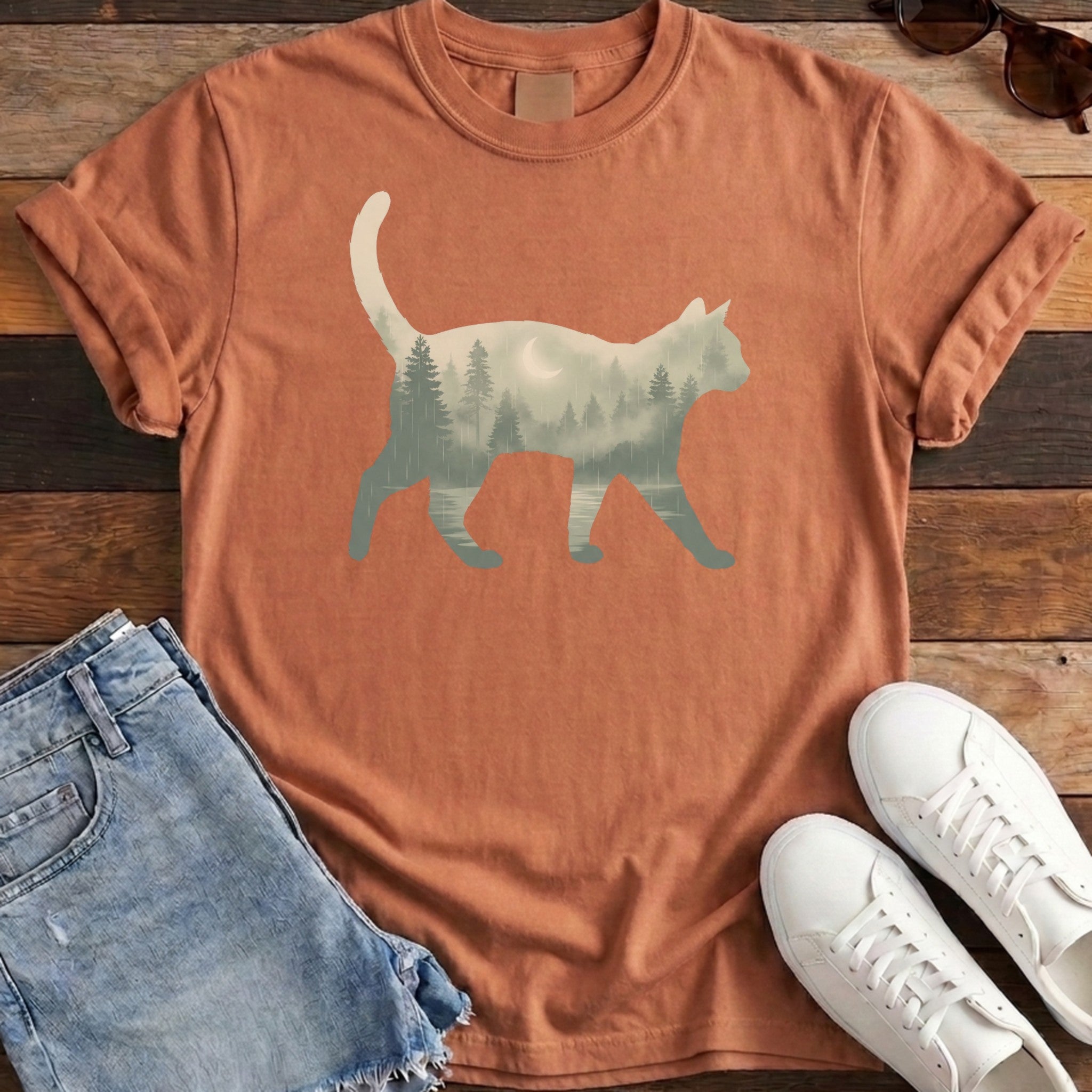 Evergreen Cat Tee